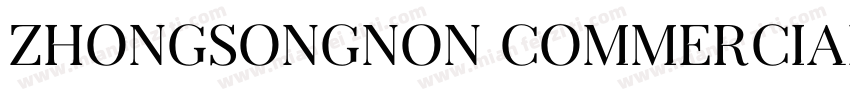 ZhongsongNon CommercialUse字体转换